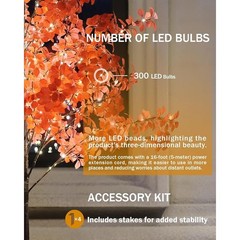 300 LED Energy Saving Lights Weatherproof Smart Timer Dimmable Indoor Outdoor US