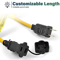 50-200ft Construction String Lights Industrial Grade Work Light IP65 Waterproof