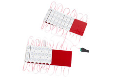 25ft Storefront LED Light, 24v Brightest 3030 + UL Power Supply