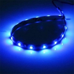 Blue 5PCS 12V 12″ 15SMD Flexible LED Strip Light Waterproof For Car Truck Boat