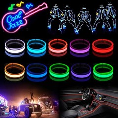 Ice Blue 3Ft Waterproof Neon EL Tape – Safe Lighting for Kids & Winter Festivals