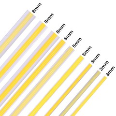 5V COB LED Strip 3mm 5mm 8mm Width 320LEDs High Density COB LED Tape AA Battery