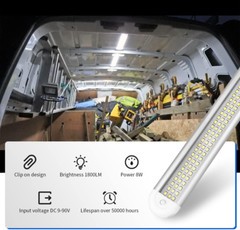 12V LED Interior Light Bar | 120LEDs 1800LM 8W DC 12 Volt led Strip Lights with