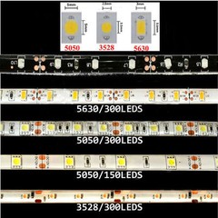 5M/10M Red/Blue/Green/RGB/RGBW 3528/5050 SMD LED Strip Light Tape Remote Adapter