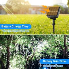 4-Pack Solar Fairy Lights Outdoor, Extra-Long 288FT 800LED String Lights