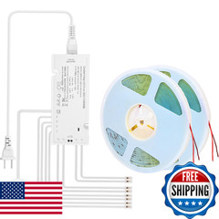 Cubitor Under Cabinet Led Light Strip Kit2 Roll X 16.4Ft Cuttable 6500K