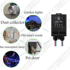 Wireless Lights Switch Kit Waterproof Remote Power Switches AC 110V/ 120V / 240V