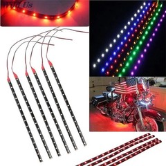 4 PCS 12V 12″ 1FT 15SMD Flexible LED Strip Light Waterproof For Car Truck Boat