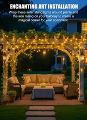 Elegant 33Ft Solar Fairy String Lights with 8 Modes – Waterproof & Energy Saving