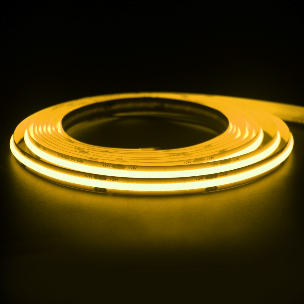 5M COB LED Strip 12V 24V 320LEDs/M High Density Flexible FOB Led Tape Lights DIY