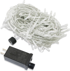 4th of July Decorations-200Led 66Ft Red White Blue String Lights 8Mode Plug | In