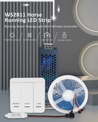 DC24V 10M WS2811 Horse Race LED Strip 2835 120Led/m Running Water Flowing Light