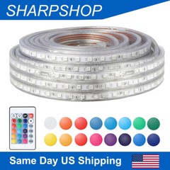LED Strip Rope Light Waterproof Multi Color Changing Lights Flexible With Remote
