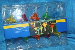 Colorful Margarita Glass Party Indoor/Outdoor String Lights Battery Operated