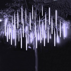 50CM LED Fairy Lights Meteor Shower Rain T8 Tube Christmas Snowfall Tree Outdoor