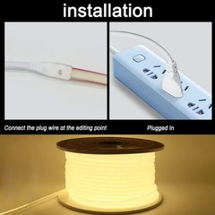 110V COB LED Strip Lights Flexible Cuttable High Density For Home Office Decor
