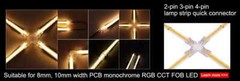 12V 24V RA90 Flexible High Bright Tape LED COB Strip 3mm 5mm 8mm 10mm Light Bar