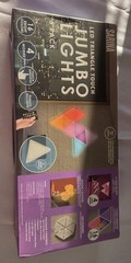 LED Triangle Touch Jumbo Wall Lights 5 Pack 16 RGB Light Colors W/ Remote