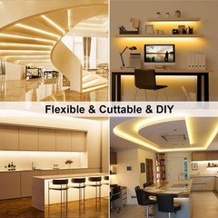 Tasodin Water-resistance Ip65, 12V Waterproof Flexible Led Strip Light