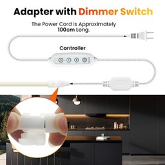 110V COB Neon LED Strip Lights Dimmer Flexible Light Indoor Outdoor Waterproof