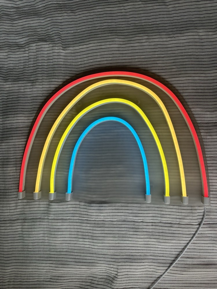 Rainbow LED Neon Light, Indoor Plug-In, White Cord, Wall Switch, Kids by Target