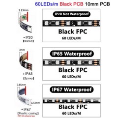 12V WS2811 RGB LED light strip Dream Full color 30led 60LEDs/m Flexible Led Tape