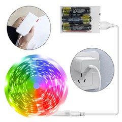 RUISHINE Battery Operated LED Strip Lights Rechargeable 20ft, color changing