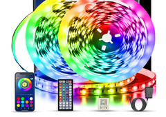 Led Lights for Bedroom 100 Ft (2 Rolls of 50Ft) Music Sync Color Changing RGB Le