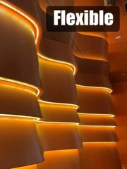 US 110V LED Neon Lights Orange Holiday Decor Flexible Waterproof LED Light Strip