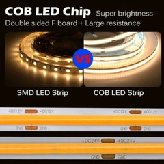 1m~10m COB Led Strip Lights Flexible Tape Light Bar Room Home Indoor Decoration