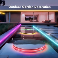 5V RGB IC 360 Degree Round Reticulate LED Neon Light Strip Waterproof Flexible