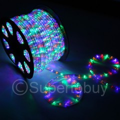 2x 150ft Multi-RGB LED Rope Connectable Flexible DIY Lighting Christmas Outdoor