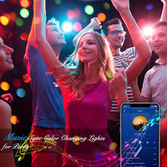 DAYBETTER 100ft LED Strip Lights RGB 5050 App Remote Music Sync Color Changing