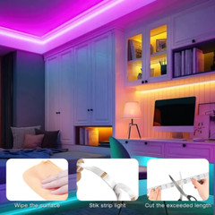 100FT Smart LED Strip Lights, APP Control Music Sync RGB Lights for TV Backlight