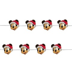 Kurt Adler Indoor Battery Operated 20-Light LED Mickey Mouse Light Set, 9ft