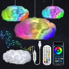 3D Big Cloud Lightning Light Kit Decorations for Adults and Kids Multicolor