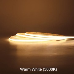 16FT 12V 24V COB LED Strip 10mm 8mm Flexible Tape DIY Bar Lights for Home House