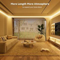 COB LED Strip Lights 65.6Ft/20M Warm White 2700K LED Light Strip,Compatible with