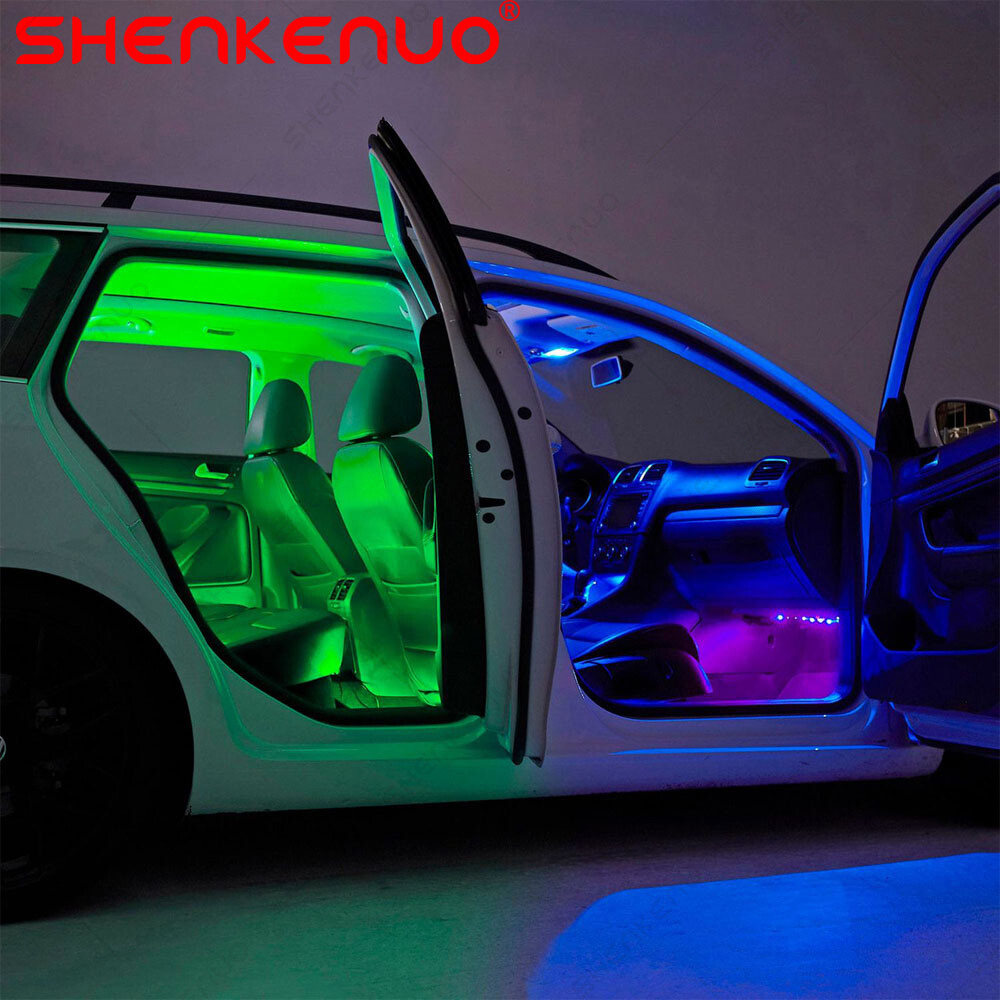 US RGB Led light strip for Cars Inside car Lighting interior Glow music control