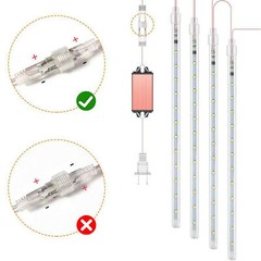 LED Meteor Shower Raindrop / Icicle Waterproof Lights Outdoor Christmas Décor
