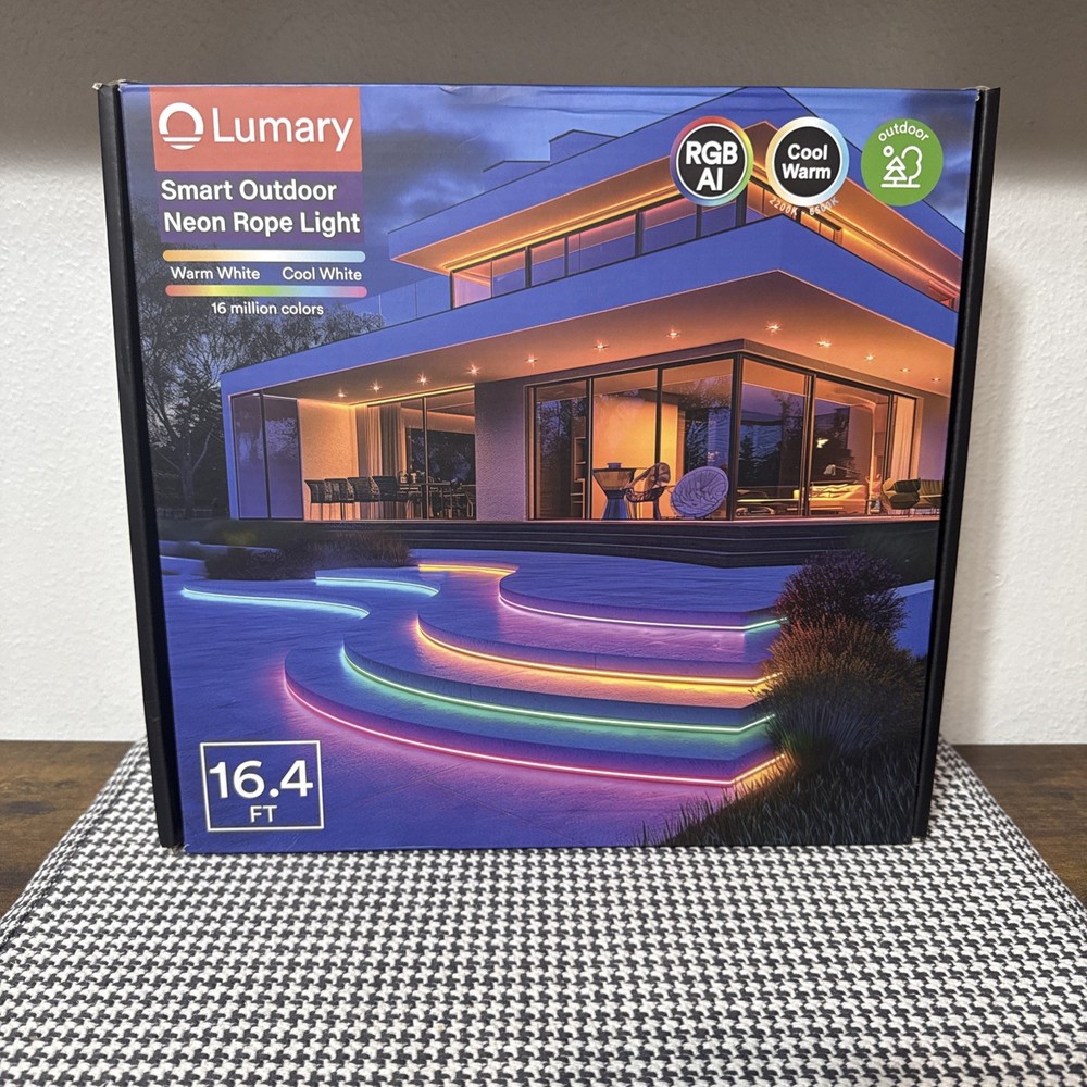 Lumary 16.4Ft Smart Neon Rope Light, Outdoor, Alexa, Waterproof L-NRL5B1