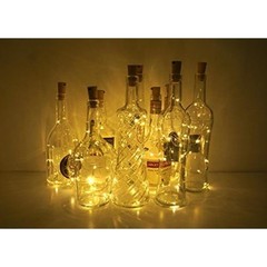 10 Pack Wine Bottle Lights with Cork 20 LEDs 6.6 Ft Fairy String Lights Battery