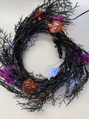 6 Ft 45 LED Halloween Willow Vine Twig Garland Decorations [8 Modes & Timer]