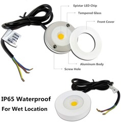 Pack 2 3W AC120V LED Puck Lights Dimmable Mini Spotlights for Displays Light …