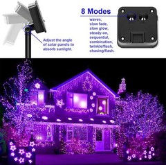 100-500 LED Solar Power String Fairy Lights Garden Outdoor Party Christmas Lamp