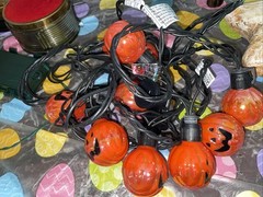 Glass Pumpkin 10String Lights Halloween Home Decoration Party Indoor Light