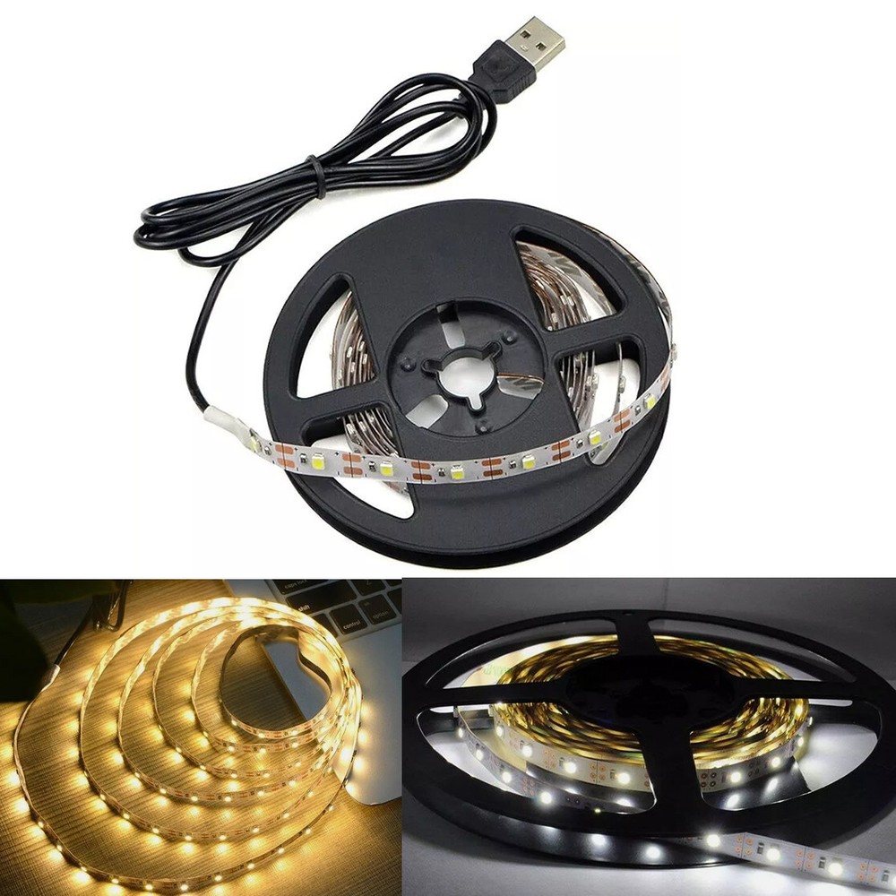 USB Led Strip Lights 5V SMD 2835 5M 300LED 60leds/m LED Strips USB Cable