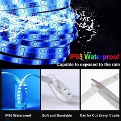 16ft 100ft LED Strip Light Music Sync Bluetooth 5050 RGB Room Light w/ Remote US