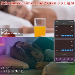 Smart LED Strip Lights 25FT w/ 44 Keys IR Remote App Control Adhesive Backing