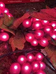 GRAPEVINE GARLAND Glass GRAPE CLUSTER Wine Decor Lot Of 3 IOB Indoor/outdoor VTG